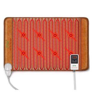 UTK Far Infrared Weighted Tourmaline Heating Pad for Back Pain Relief 21'' x 31